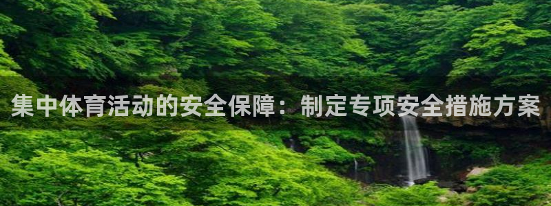 熊猫体育手机版下载：集中体育活动的安全保障：制定专项安全措施方案